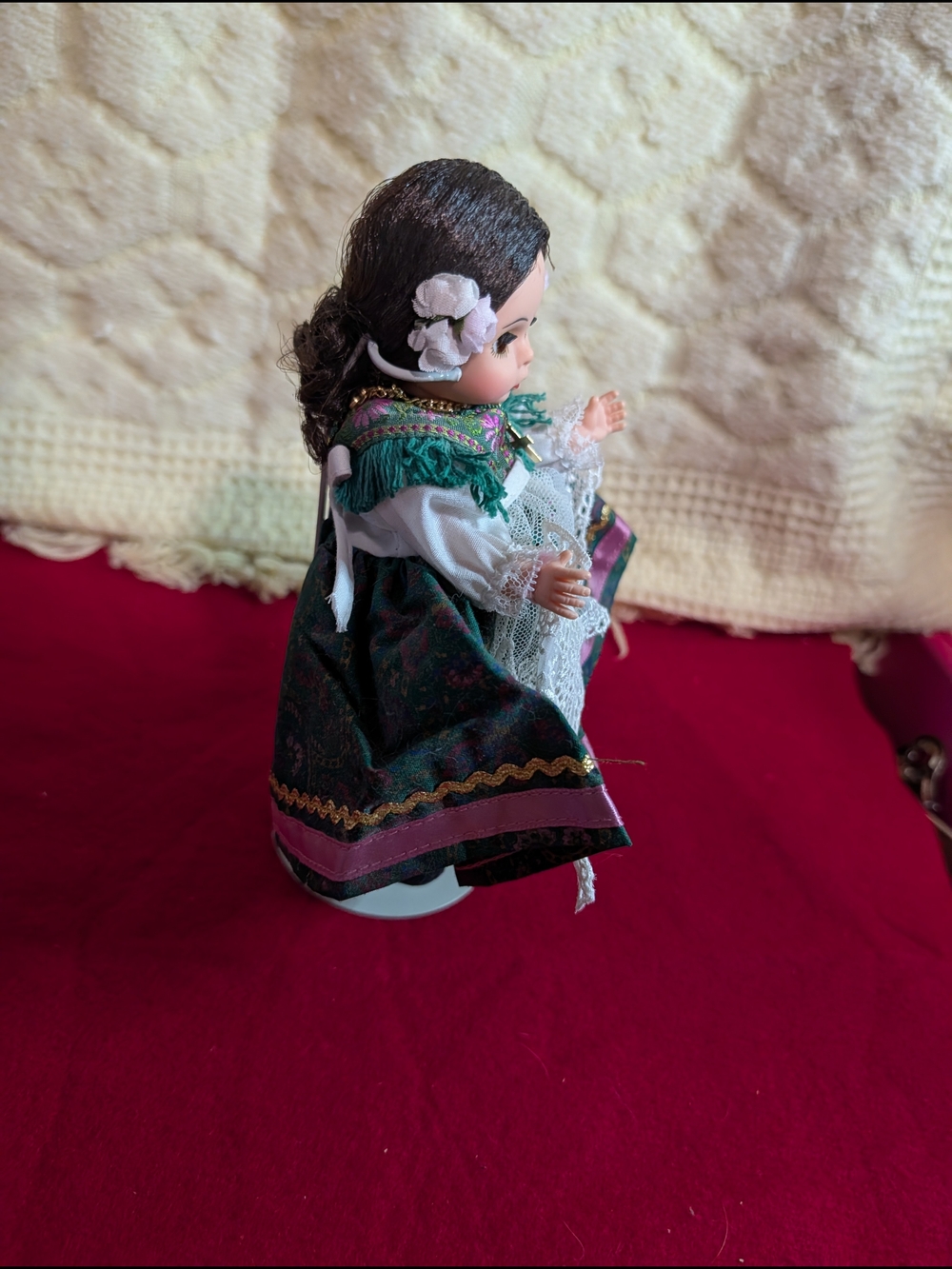 Vintage Madame Alexander Italy Doll 8" International Series Folk Costume Stand